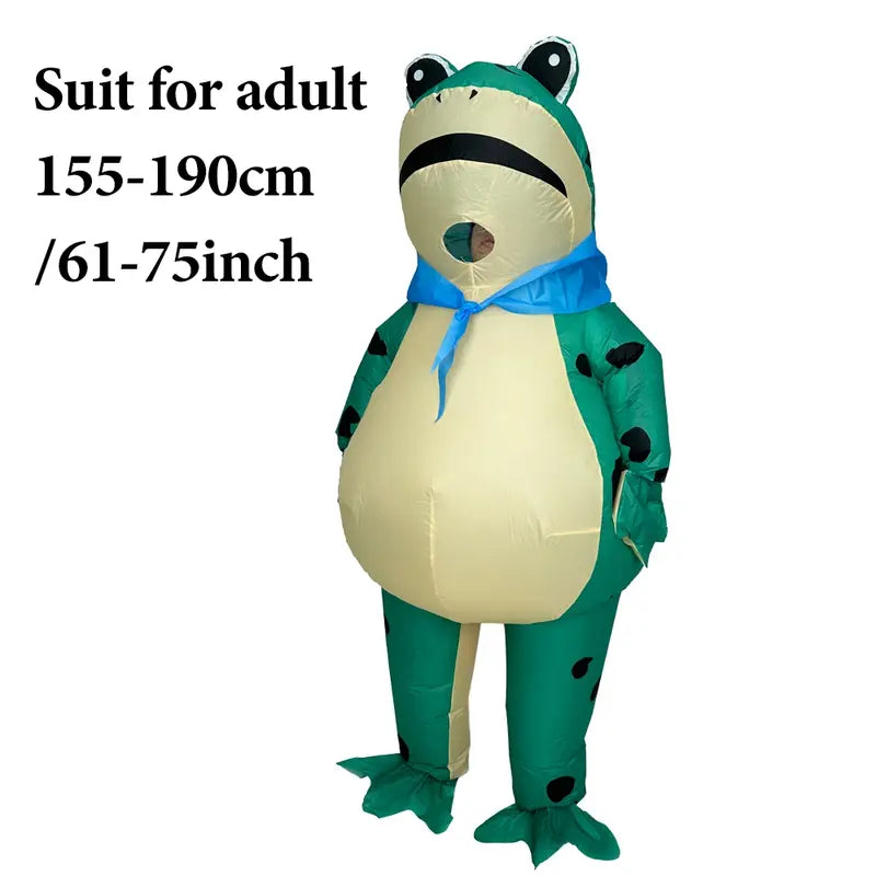 🐸 Inflatable Frog Costume for Adults,Halloween Cosplay Costume