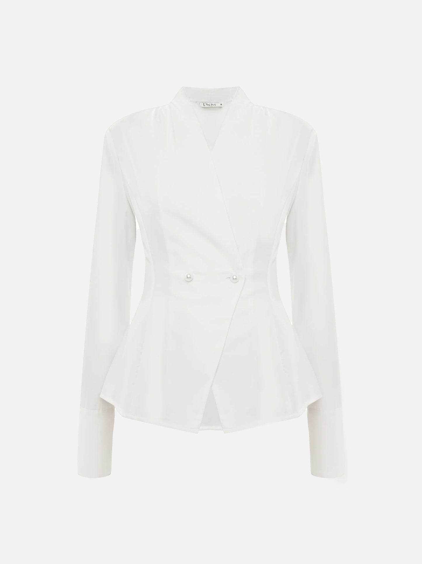 Fitted wrap blouse