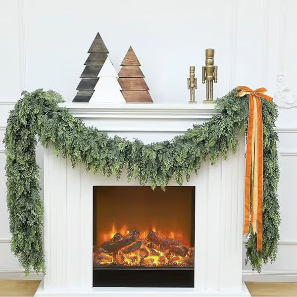 2025 Christmas Artificial Cypress Leaf Vine Wreath