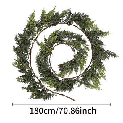 2025 Christmas Artificial Cypress Leaf Vine Wreath