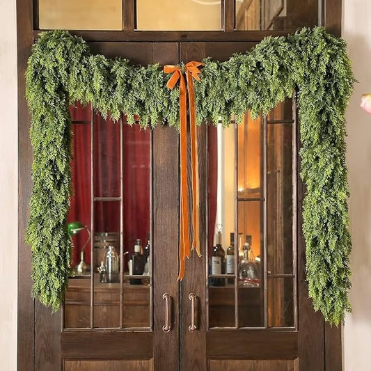 2025 Christmas Artificial Cypress Leaf Vine Wreath